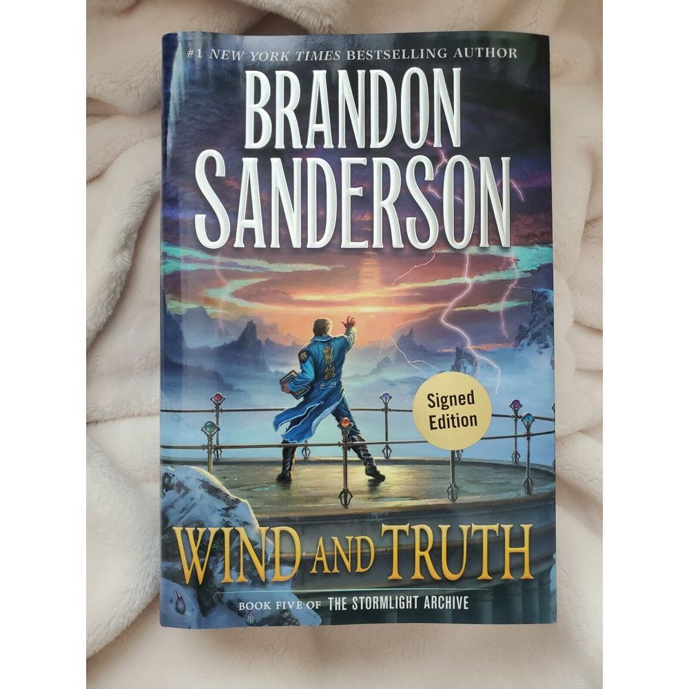 In Hand 1st Edition SIGNED Brandon Sanderson Wind and Truth Stormlight Book 5‎
